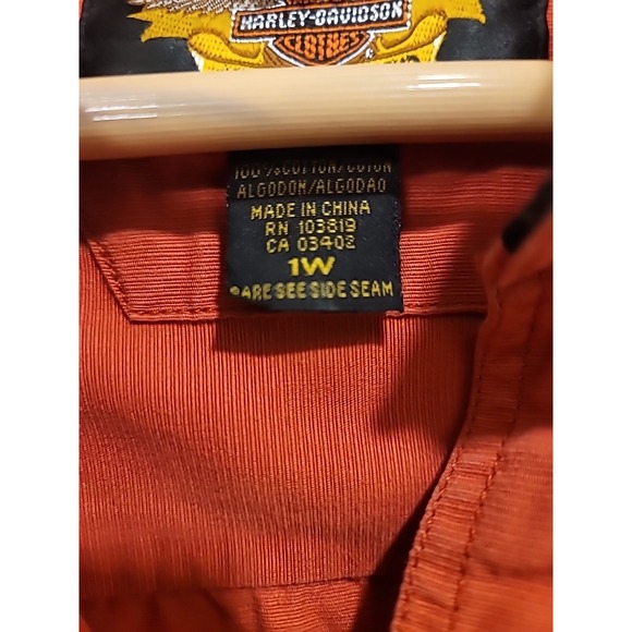 Women's Harley Davidson Plus Sz 1W Embroidered Longsleeve Shirt Vintage 2003 - Picture 5 of 10